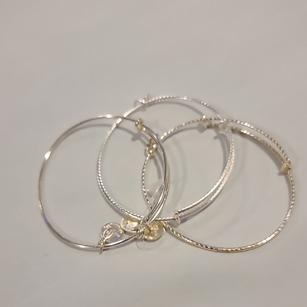 Elegant Silver and Gold Bracelets